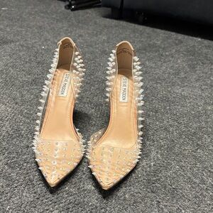 Steve Madden Spiked Tan Heels